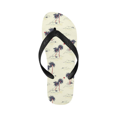 Palm Tree Pattern Print Design PT08 Flip Flops-JorJune