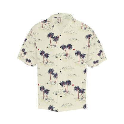 Palm Tree Pattern Print Design PT08 Men Hawaiian Shirt-JorJune