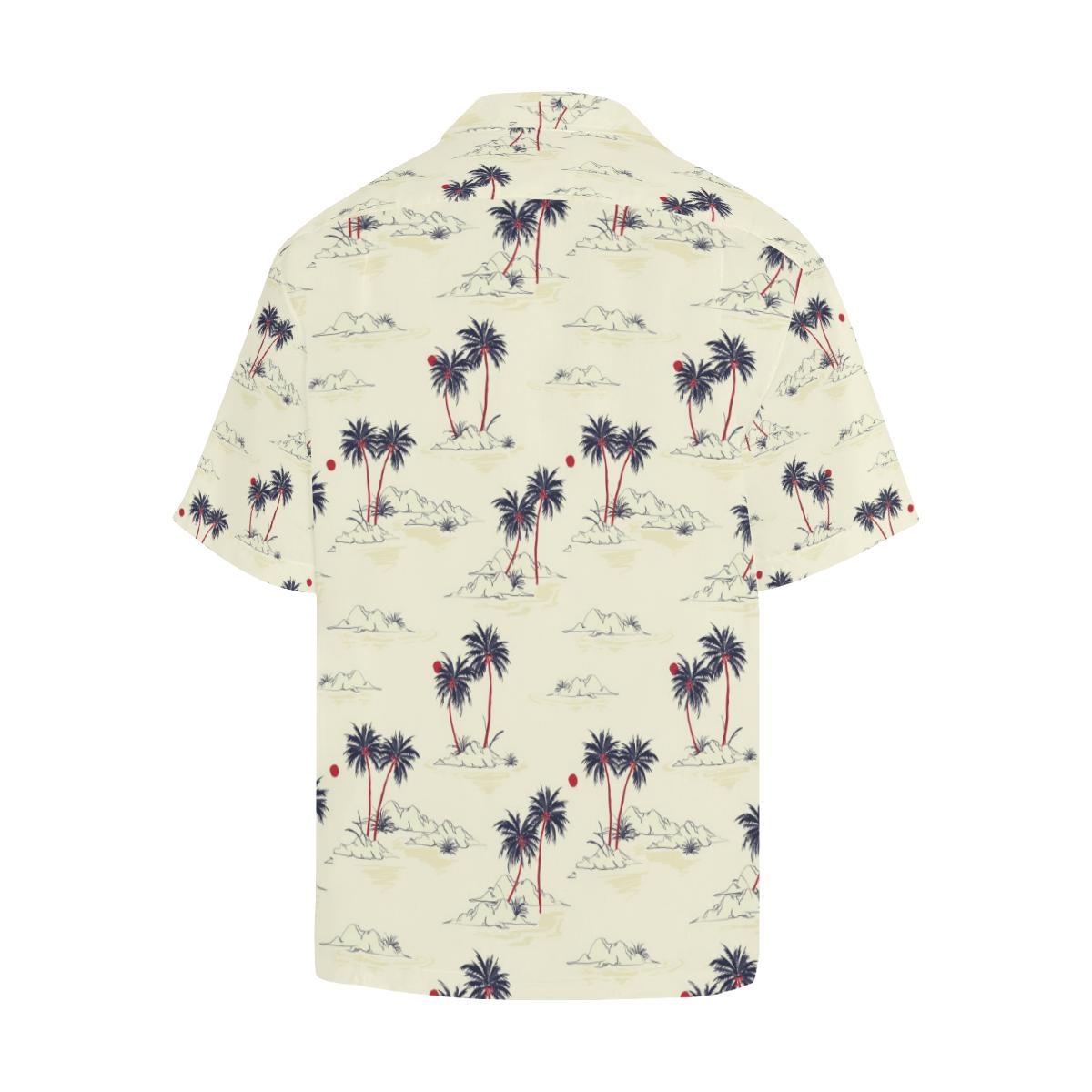 Palm Tree Pattern Print Design PT08 Men Hawaiian Shirt-JorJune