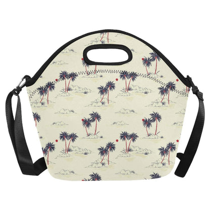 Palm Tree Pattern Print Design PT08 Neoprene Lunch Bag-JorJune