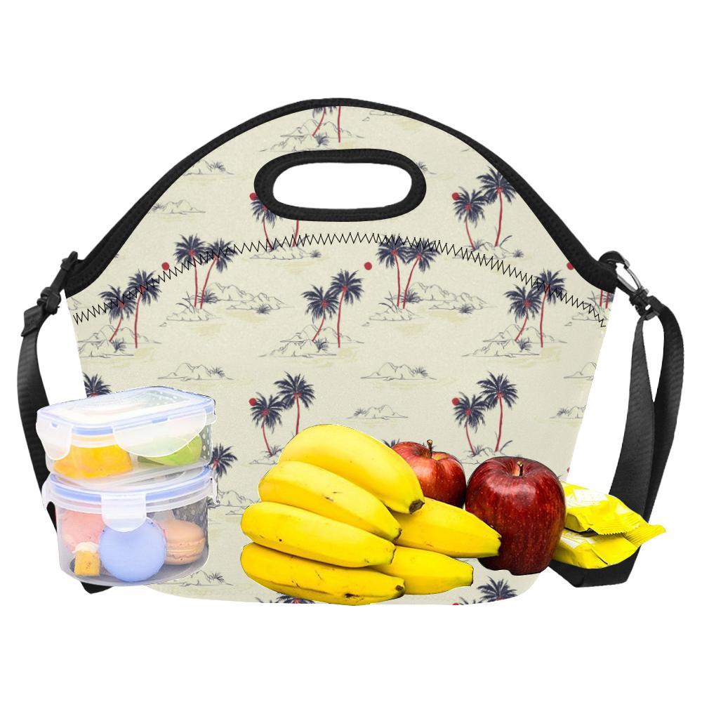 Palm Tree Pattern Print Design PT08 Neoprene Lunch Bag-JorJune