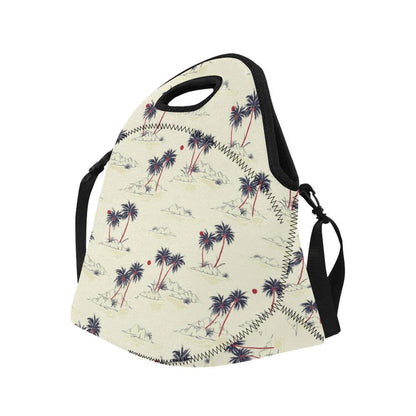 Palm Tree Pattern Print Design PT08 Neoprene Lunch Bag-JorJune