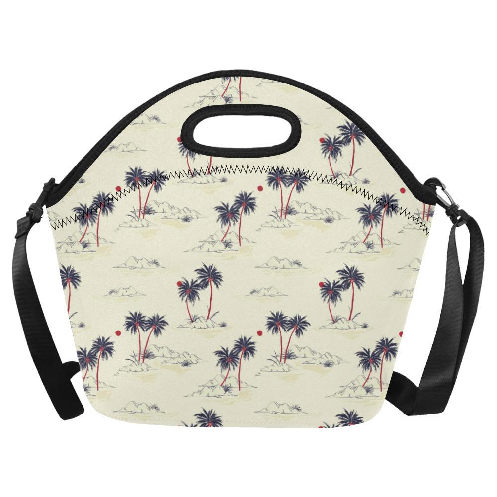 Palm Tree Pattern Print Design PT08 Neoprene Lunch Bag-JorJune