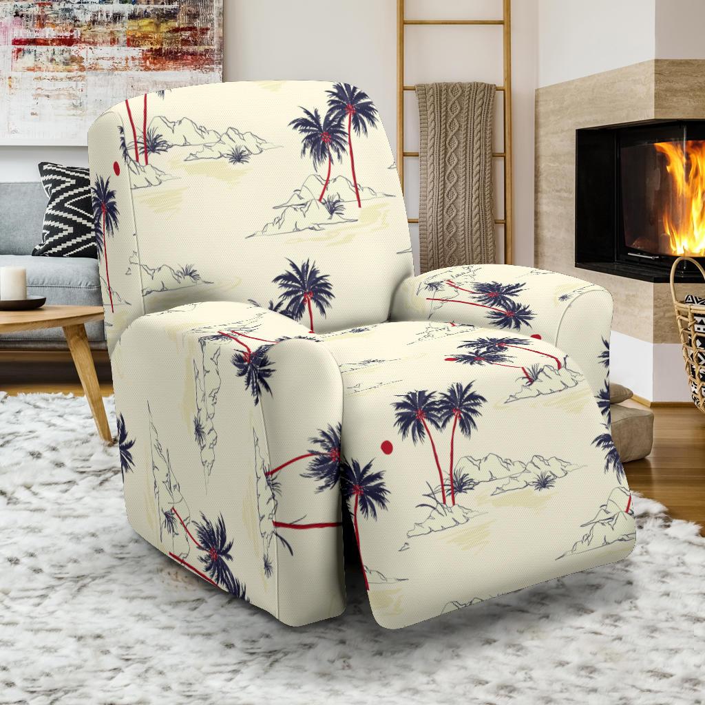 Palm Tree Pattern Print Design PT08 Recliner Slipcover-JORJUNE.COM
