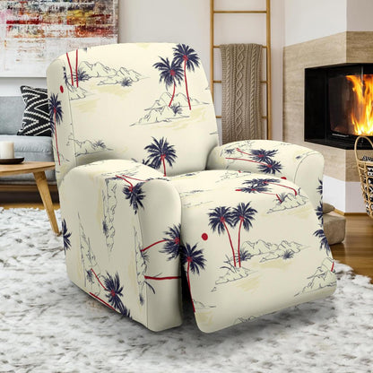 Palm Tree Pattern Print Design PT08 Recliner Slipcover-JORJUNE.COM