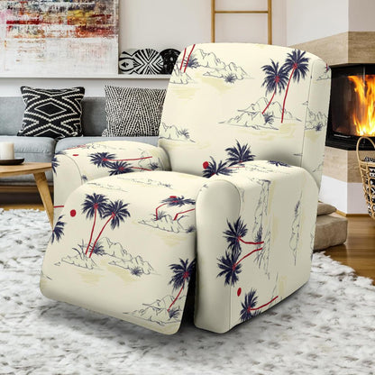 Palm Tree Pattern Print Design PT08 Recliner Slipcover-JORJUNE.COM