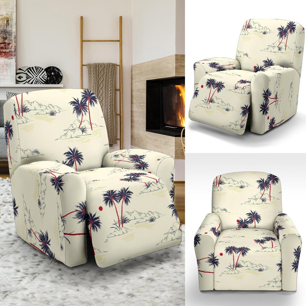 Palm Tree Pattern Print Design PT08 Recliner Slipcover-JORJUNE.COM