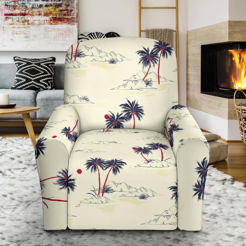 Palm Tree Pattern Print Design PT08 Recliner Slipcover-JORJUNE.COM