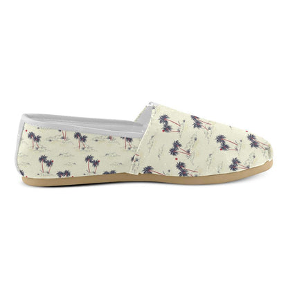 Palm Tree Pattern Print Design PT08 Women Casual Shoes-JorJune.com
