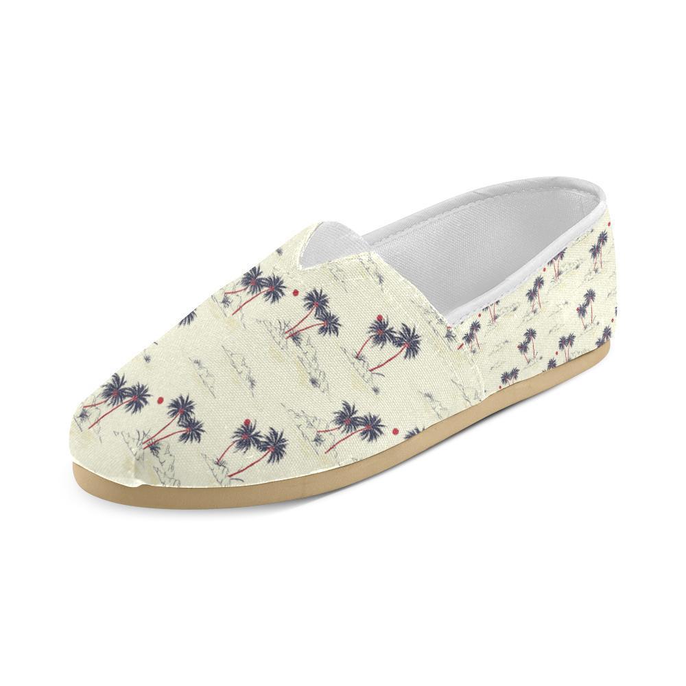 Palm Tree Pattern Print Design PT08 Women Casual Shoes-JorJune.com