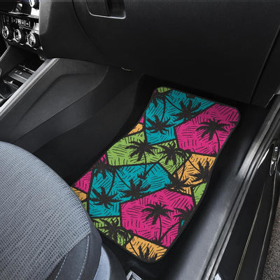 Palm Tree Pattern Print Design PT09 Car Floor Mats-JORJUNE.COM