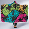 Palm Tree Pattern Print Design PT09 Hooded Blanket-JORJUNE.COM