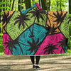 Palm Tree Pattern Print Design PT09 Hooded Blanket-JORJUNE.COM