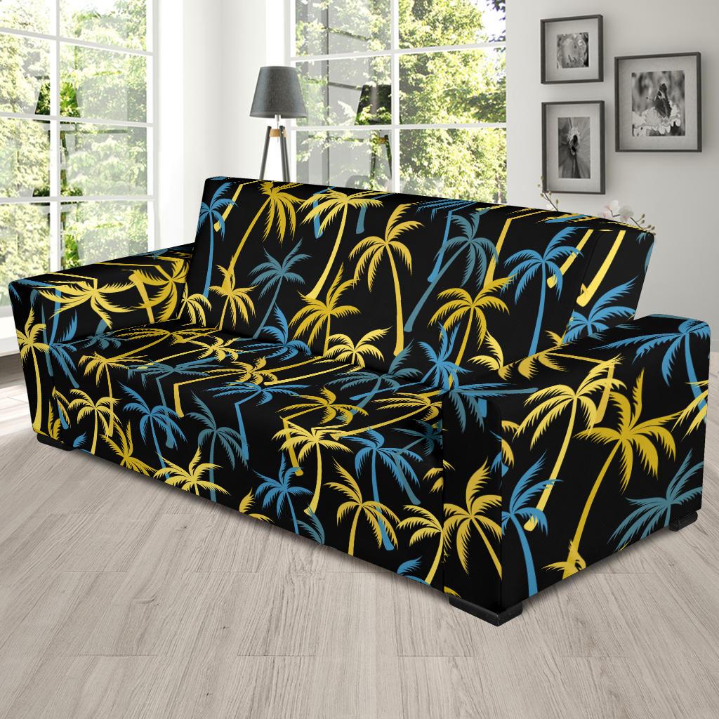 Palm Tree Pattern Sofa Slipcover-JORJUNE.COM