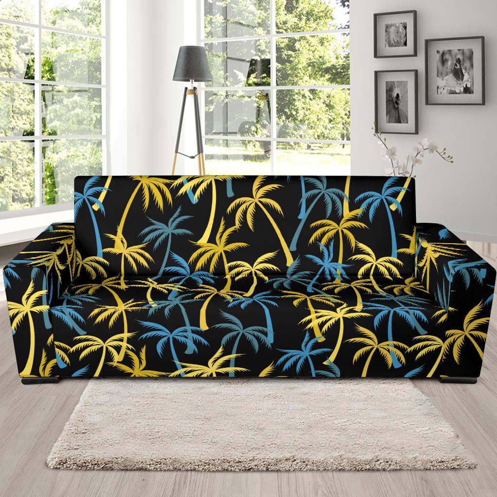 Palm Tree Pattern Sofa Slipcover-JORJUNE.COM