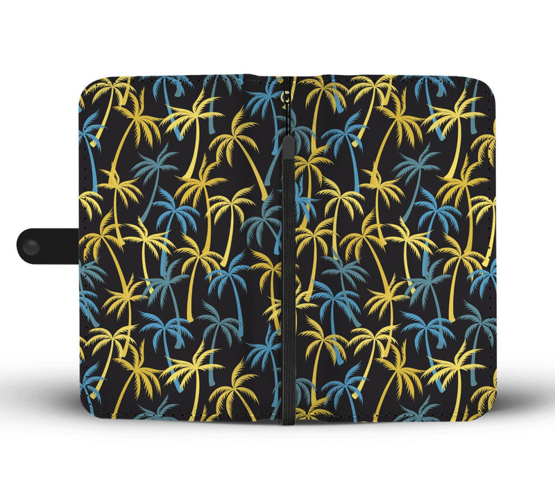 Palm Tree Pattern Wallet Phone Case