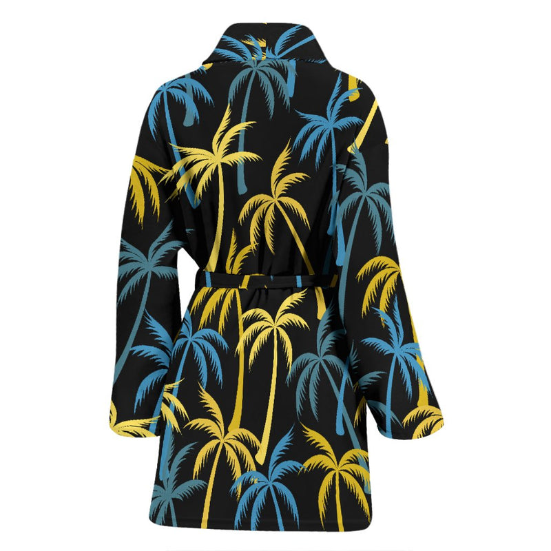 Palm Tree Pattern Women Bath Robe