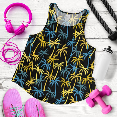 Palm Tree Pattern Women Racerback Tank Top