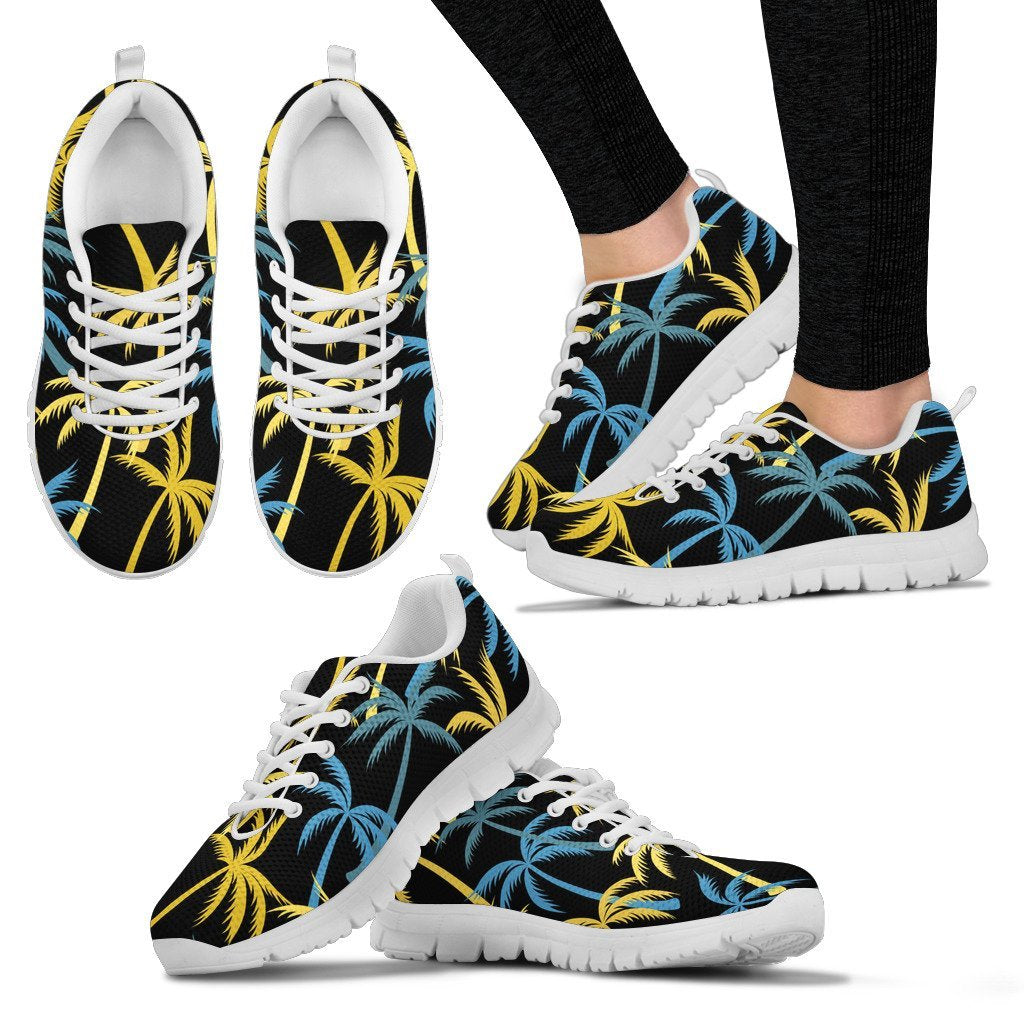 Palm Tree Pattern Women Sneakers