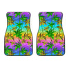 Palm Tree Rainbow Pattern Car Floor Mats