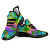 Palm Tree Rainbow Pattern Mesh Knit Sneakers Shoes