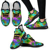 Palm Tree Rainbow Pattern Mesh Knit Sneakers Shoes