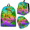 Palm Tree Rainbow Pattern Premium Backpack
