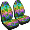 Palm Tree Rainbow Pattern Universal Fit Car Seat Covers