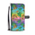 Palm Tree Rainbow Pattern Wallet Phone Case