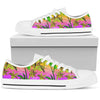 Palm Tree Rainbow Pattern Women Low Top Shoes