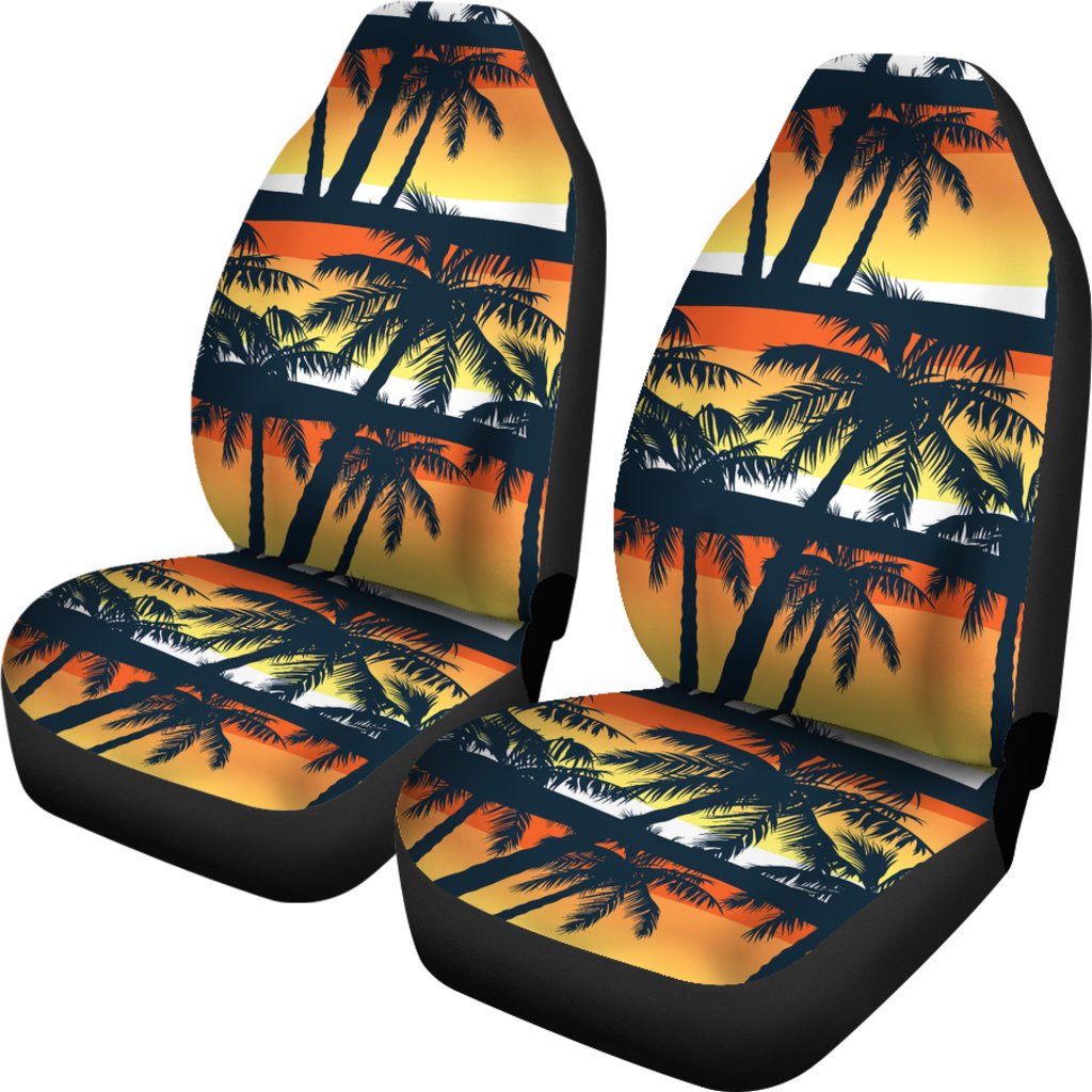 Palm Tree Sunset Design Print Universal Fit Car Seat Covers