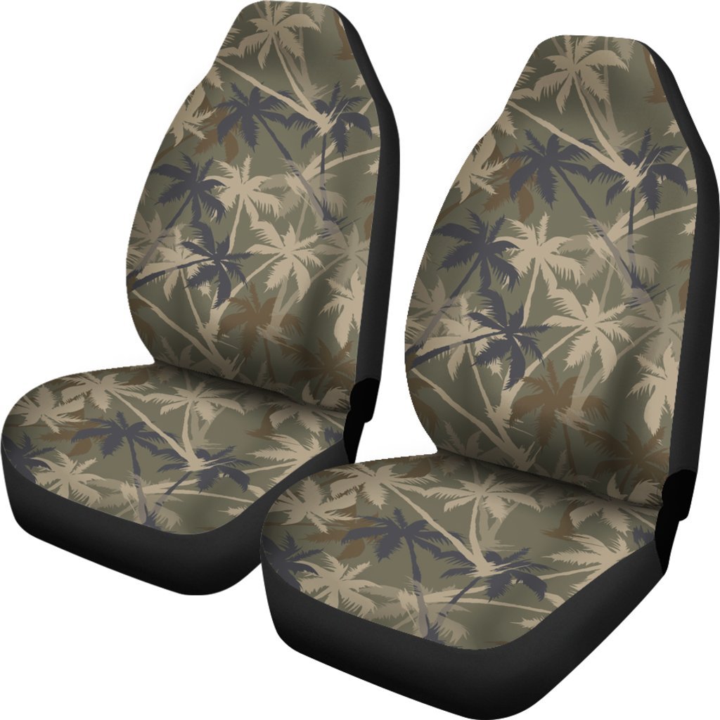 Palm Tree Camouflage Universal Fit Car Seat Covers