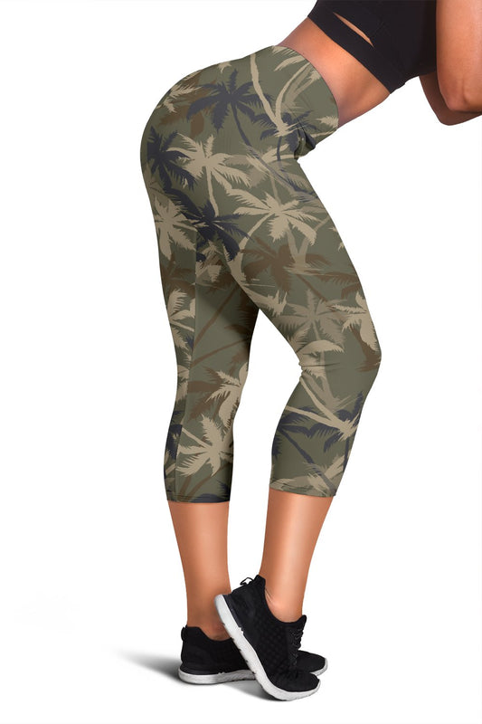 Palm Tree Women Capris