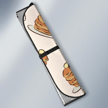 Pancake Pattern Print Design A01 Car Sun Shades-JORJUNE.COM