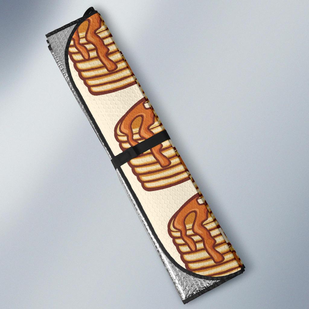 Pancake Pattern Print Design A02 Car Sun Shades-JORJUNE.COM