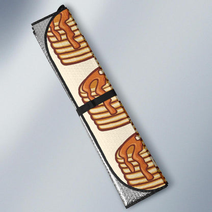 Pancake Pattern Print Design A02 Car Sun Shades-JORJUNE.COM