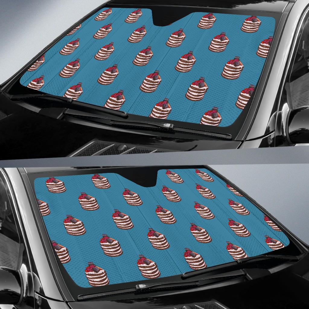 Pancake Pattern Print Design A03 Car Sun Shades-JORJUNE.COM