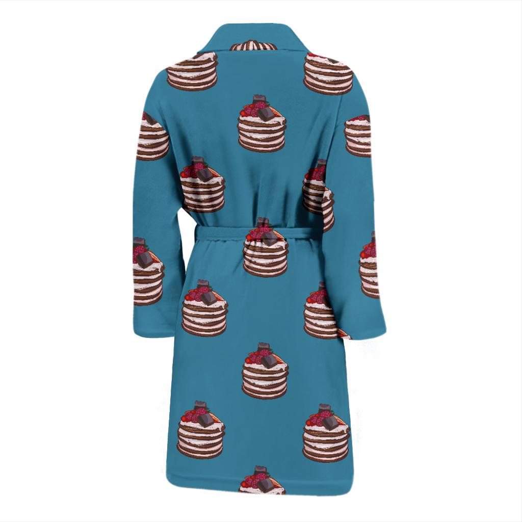 Pancake Pattern Print Design A03 Men Bathrobe-JORJUNE.COM