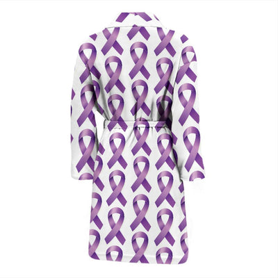 Pancreatic cancer Pattern Print Design A01 Men Bathrobe-JORJUNE.COM