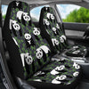 Panda Bear Bamboo Themed Print Universal Fit Car Seat Covers-JorJune