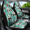 Panda Bear Cute Themed Print Universal Fit Car Seat Covers-JorJune