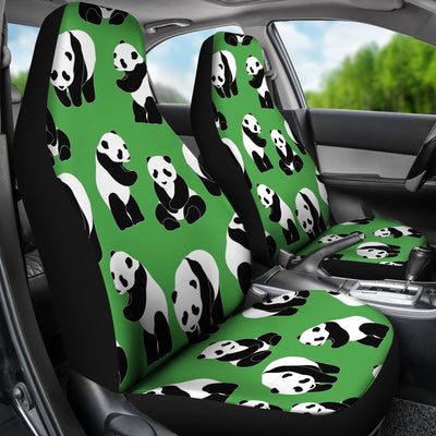 Panda Bear Pattern Themed Print Universal Fit Car Seat Covers-JorJune