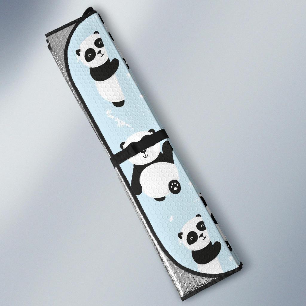 Panda Pattern Print Design A01 Car Sun Shades-JORJUNE.COM