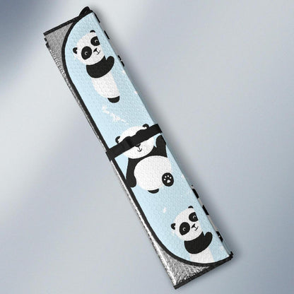 Panda Pattern Print Design A01 Car Sun Shades-JORJUNE.COM