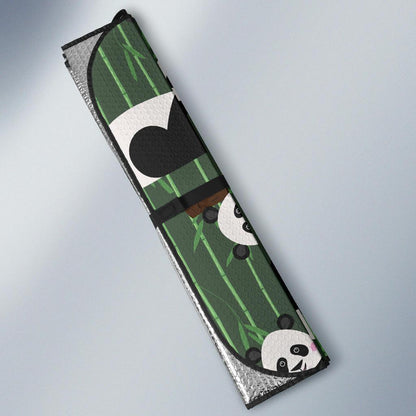 Panda Pattern Print Design A04 Car Sun Shades-JORJUNE.COM