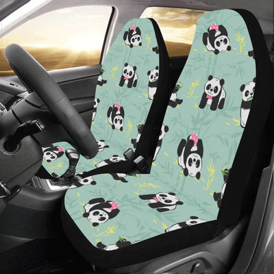 Panda Pattern Print Design A05 Car Seat Covers (Set of 2)-JORJUNE.COM