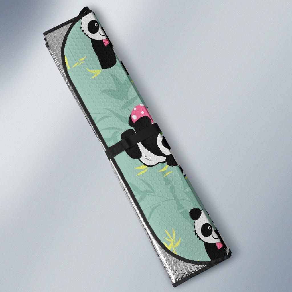 Panda Pattern Print Design A05 Car Sun Shades-JORJUNE.COM