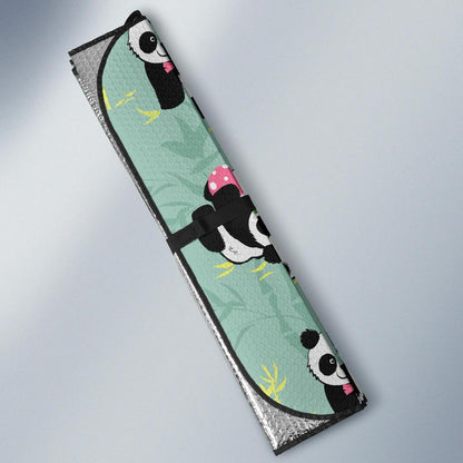 Panda Pattern Print Design A05 Car Sun Shades-JORJUNE.COM