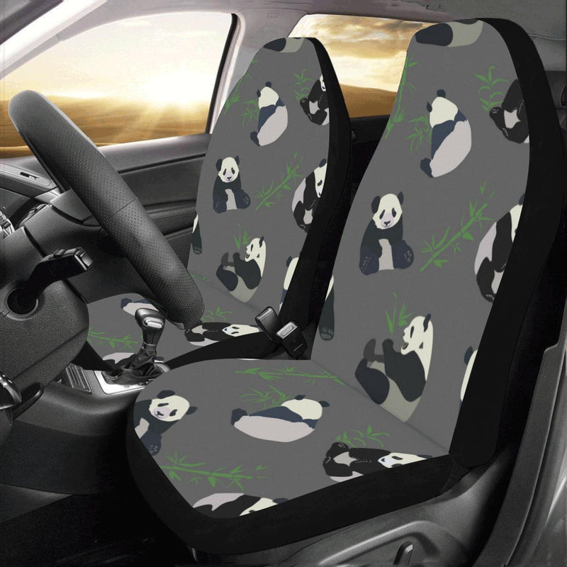 Panda Pattern Print Design A06 Car Seat Covers (Set of 2)-JORJUNE.COM