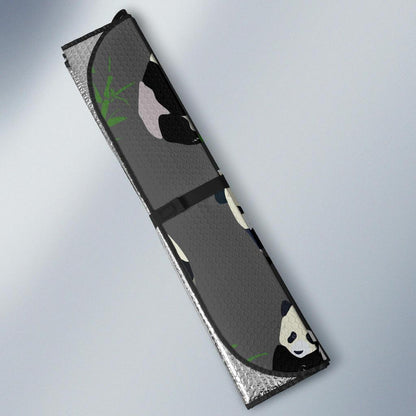 Panda Pattern Print Design A06 Car Sun Shades-JORJUNE.COM